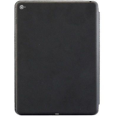 For ipad air 2 3-fold naturlig skinnveske Svart