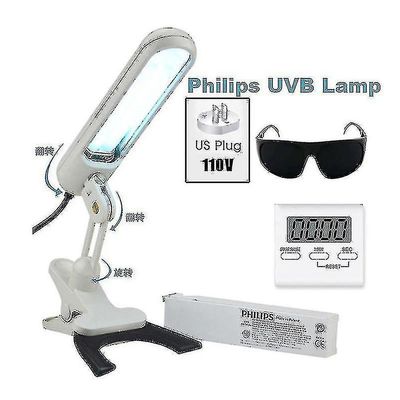 UVB 311nm UVB lys lysbehandling for vitiligo psoriasis eksem hudproblemer behandling ultrafiolett lampe 110v / 120v-yzy-hao 110V US PLUGG