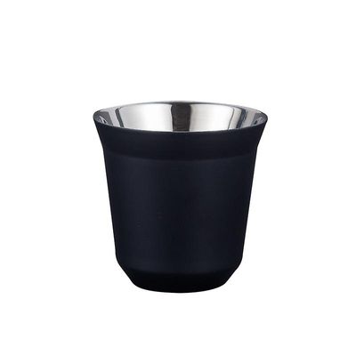 Jying 80ml Espresso Krus Double Wall rustfrit stål Espresso Cups Sæt til isolerede kaffekrus sidste år Easy Clean Sort