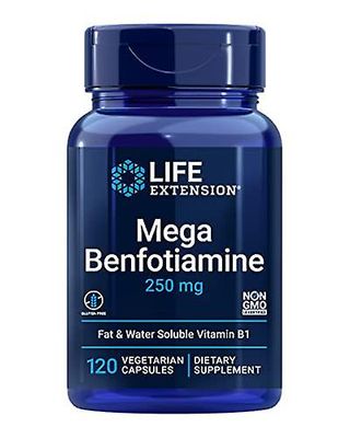 Life Extension Elämän pidentäminen Mega Benfotiamine 250 mg 120 kapselia