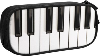 Kerota Penaali Musiikki Piano Koskettimet Suurikapasiteettinen kynälaukku Kynäkotelo Pussipöytä Järjestäjä pojille Tytöt Lapset Lapset Koululaiset ...