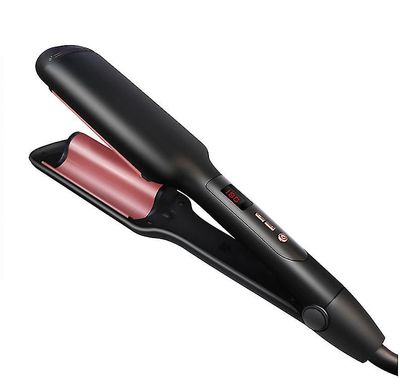 Coosilo Keramisk flydende krystal hår curler, Wave Curl Negative Ion Curling Iron sort