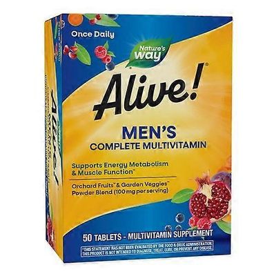 Nature's Way Luonnon tapa elää! Miesten Energy Complete Multi-Vitamin, 50 count (1 kpl pakkaus)