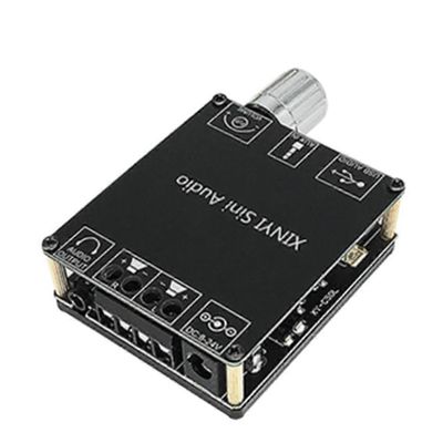 2X50W Bluetooth 5.0 tehovahvistin luokan D ääni 10W-200W HiFi stereo langaton musiikkisoitin USB-äänikortti digitaalinen AMP musta