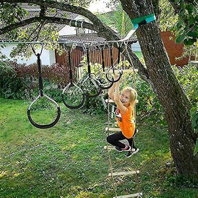 Swing voimistelurenkaat, 4kpl leikkisetit ja leikkivälineet, musta