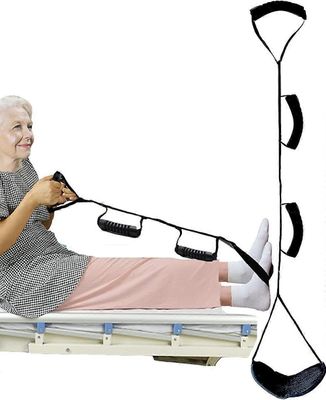 Leg Lifter Strap Multi-Loop Style - kädensijoilla ja pehmeällä jalkatyynyllä aikuisille, vanhuksille, vammaisille, vammaisille ja pediatrisille - M...