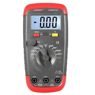 UYIGAO UA6013L erittäin tarkka digitaalinen LCD-kondensaattorin kapasitanssimittarin testeri