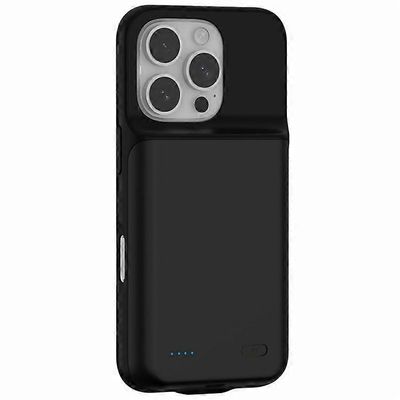 Yhteensopiva iPhone 16 Pro -latauskotelon 7000mAh Power Bank -puhelimen vara-akun kanssa Musta