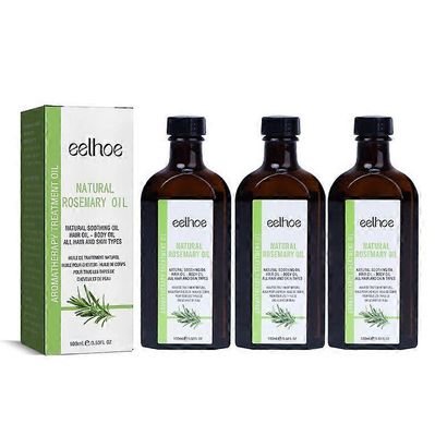1/2/3kpl EELHOE Rosmariinin eteerinen öljy hiustenhoitoon, pörröisyyttä, pitkäkestoinen, pehmeä pysyvyys, korjaus 100ml 1PC