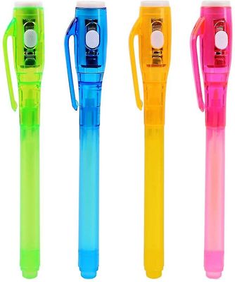 Suren 4stk-highlighter Pen (4stk En pakke med blandet farve hver 1)