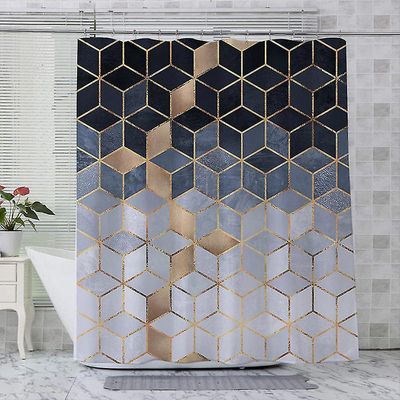 Moderne enkel stil badeværelse bruseforhæng Foringer Vandtæt med kroge YLRY4 180x200cm