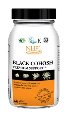 Natural Health Practice NHP, Black Cohosh Premium Support, 60 kapselia
