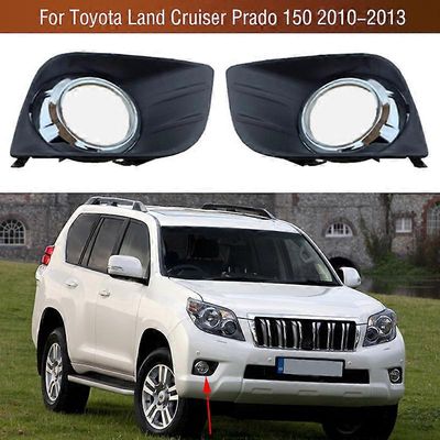 Etupuskurin sumuvalo kevyt verhoilu kansikehys FogLight kannen kehys Toyota Land Cruiser Prado 150 FJ150 LC150 2010-2013 vasemmalle ja oikealle