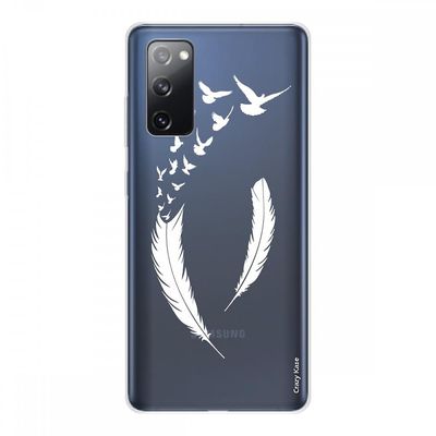 Crazy Kase Hull Til Samsung Galaxy S20 Fe I Silikone Fleksibel 1 Mm, Fjer og Flight D-apos;Fugle