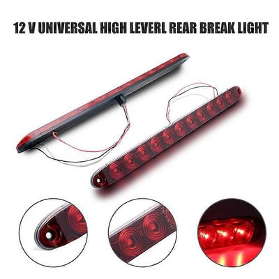 12 V: n yleinen punainen LED korkealle asennettava takaosa kolmas 3. nauhajarru pysäytä takavalon valo auton moottoriajoneuvon valaistukseen Red