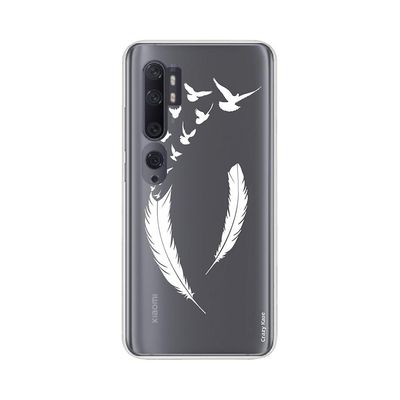 Crazy Kase Hull For Xiaomi Mi Note 10 Fleksibel fjer og Flight D-apos;fugle