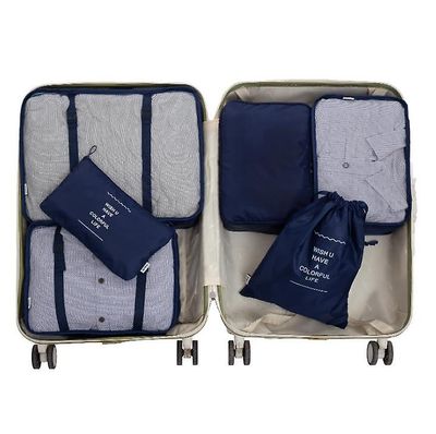 Yunshu 6 Sæt Pakning Vandtæt Opbevaring Bag Travel Carry On Bagage Organizer flåde