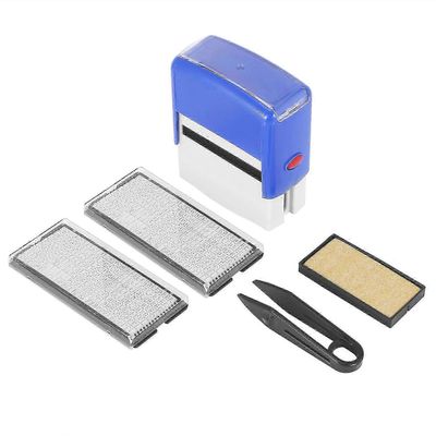 Itsevärjäytyvä leimasinsarja Mukautettu DIY-yritysnimi Numero Osoite Tulostus Kumileimasin pinseteillä K - FFY