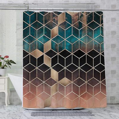Moderne enkel stil badeværelse bruseforhæng Foringer Vandtæt med kroge YLRY2 120x180cm
