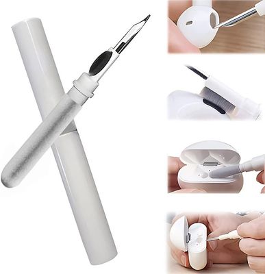 AIR Bluetooth-øretelefoner Rengøring Pen Multifunktion Airpod Cleaner Kit med blød børste til trådløse øretelefoner (hvid)