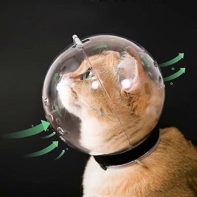 Anti-Bite kissan kuonoa suojaava space hood hoitonaamio pienille kissoille L 4,5-8kg