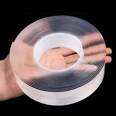 Witdreamer Gennemsigtig velcro nano tape vaskbar og genanvendelig dobbeltsidet klæbemiddel 5M