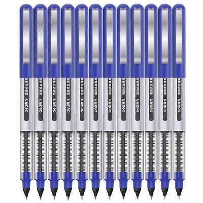 Tyyppi B DELI S656 12-pakkaus rullakuulakynät 0,5 mm: n nestemäinen mustekirjoituskynä opiskelijoille Monivärinen Style B