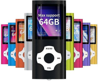 Mp3 Mp4 Music Player med Fotofremviser E-bog Reader Voice Recorder Fm Radio Video Sort 16g