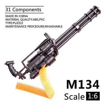 1/6 Asteikko m134 minigun gatling konekivääri kokoonpano malli armeijan terminaattori kokoelmat kohtaus hiekkasärkä peli