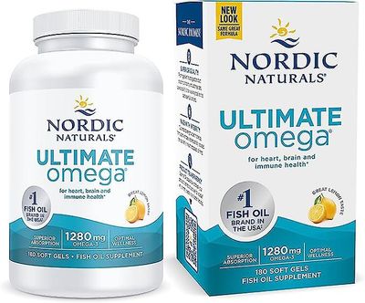 Nordic naturals ultimate omega, citronsmag - 1280 mg omega-3-180 bløde geler - højpotent omega-3