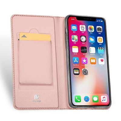 AIR Apple iPhone 7 Plus / 8Plus læderetui med kortlomme - Rosa Guld