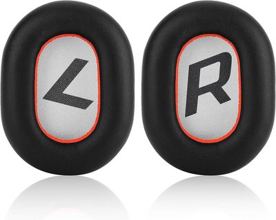 Lertenys Erstatning øreputer for Plantronics BackBeat Pro 2 trådløse støyreduserende hodetelefoner med protein lær øreputer (svart)