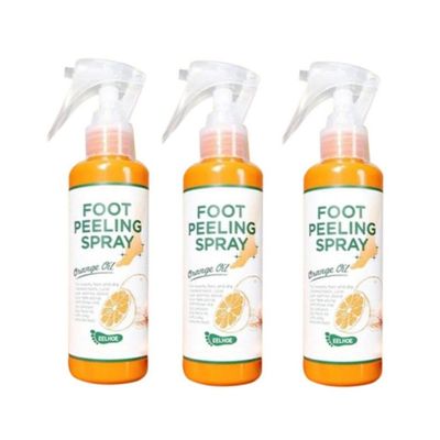 3x 100ml Foot Peeling Spray Natural Orange Essence Pedikyyri Jalka Hand Dead Skin Exfoliator Whiten Foot Care Spray