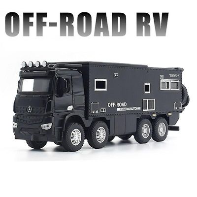 Toy Cars 1/28 Nomadisms Arocs Unimog Alloy Autocamper Touring Car Model Trykstøbt Metal Off-road Rv Køretøjer Model Lyd Light Legetøj Legetøj Børn ...