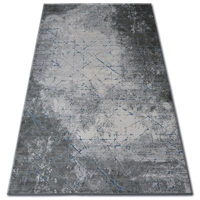 RugsX Tæppe AKRYL YAZZ 6076 Krakket beton blå / grå 160x220 cm