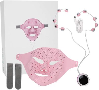 Linkrunning Elektrisk ansigtsmassager, antirynkemagnetmassagemaske, ansigtsløftningsmaskine - Hudpleje 3 tilstande, fremmer hudabsorption af ansigt...