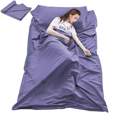 Makuupussi Liner Matkailu Camping Sheet Kevyt Hotelli Arkki Kompakti Makuupussi Säkki Kevyt Hengittävät vuoraajat Lämmin Tilava Camping Youth Host ...