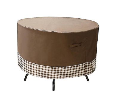 Yunshu 600D runde terrassemøbelbetræk Vandtæt udendørs bordstol sæt betræk pander 62*27.5inches