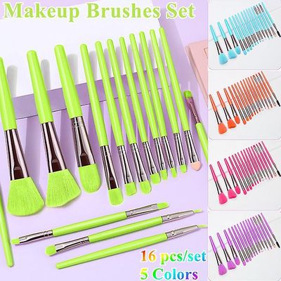 Make Up Børster Sæt Kosmetisk pulver Øjenskygge Foundation Rødme Blanding Skønhed Make Up Børste Øjenvipper Makeup Børster Udgør Værktøjer