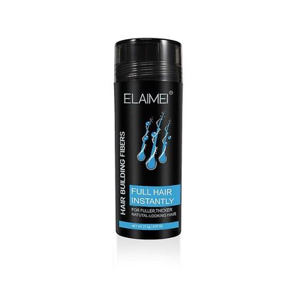 Elaimei Hårvækst Fiber Keratin Fortykkelse Spray Hår Building Fibre Poudre 27.5g Sort