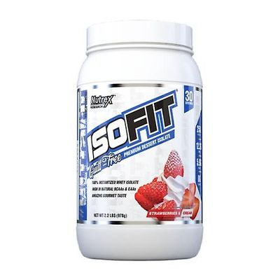 Nutrex Research ISOFIT Mansikat & kerma, 30 annosta (1 kpl pakkaus)