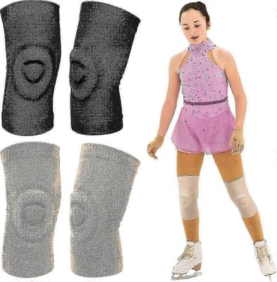 Taitoluistelugeelin polvisuojat, joissa on pari tanssipolvitukea luisteluun, voimisteluun, lentopalloon ja yleiseen tanssiin M