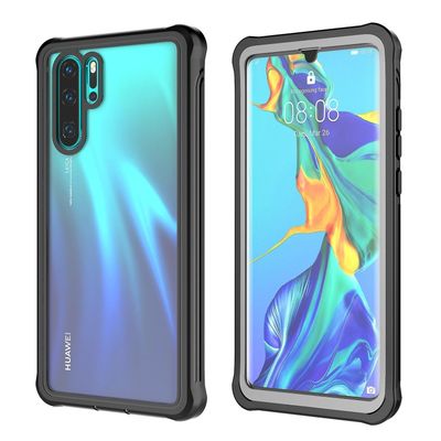 Full Body Protection kova PC-puhelimen kuori PET-näyttökalvolla Huawei P30 Prolle