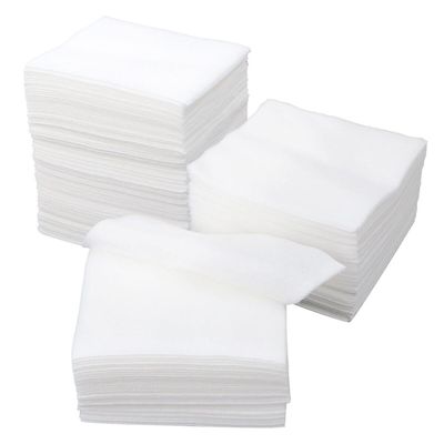 100 st non-woven gasvävsvamp som används för sårvård första hjälpen-tillbehör (vikt storlek 10x10cm, utvikbar storlek 20x20cm, vit) 10.00X10.00X0.10CM