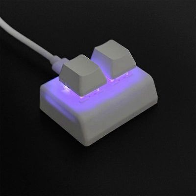 2 näppäintä makro-ohjelmointinäppäimistö rgb mini näppäimistö pelaaminen piirtäminen punainen kytkin mukautettu näppäimistö osu-pelinäppäimistö, va...