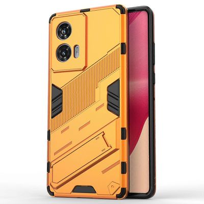 Motorola Edge 50 Fusion 5G -kotelolle PC + TPU-iskunkestävä puhelimen kansi jalustalla Monivärinen Style H