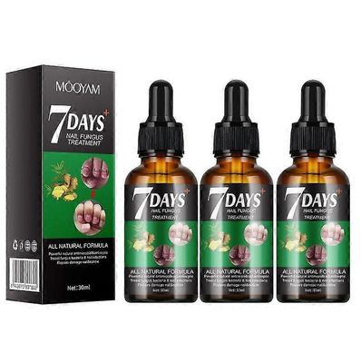 1-3 kpl 7 päivän kynsien hoito, inkiväärikynsien kasvuöljy, monikäyttöinen kynsien korjaus, kynsien vahvistajaöljyseerumi 3PCS