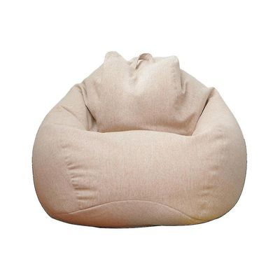 Helt ny ekstra stor bønne bag stoler sofa sofa cover innendørs lat solseng for voksne barn hotsale! Khaki 90 * 110cm
