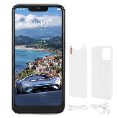 IP13 Pro Max 6.1 tuuman HD-näytön älypuhelin 3GB 32GB Dual Sim matkapuhelin edessä ja takana HD-kamera Android White