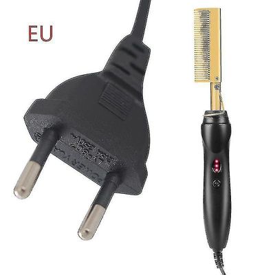Mikasa Elektrisk Curling Comb Husstand Curling Stick Våd og tør kobber Kam (guld) EU